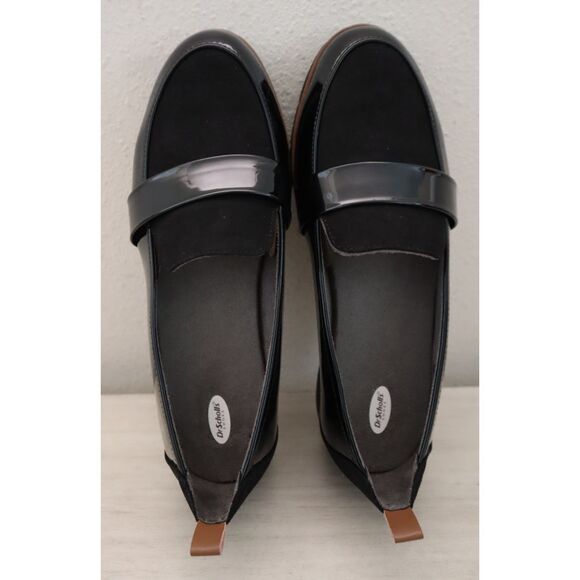 Dr. Scholl's G1379S1002 Women's Sz 8.5W Black Patent Leather Webster Loafers - Picture 2 of 15